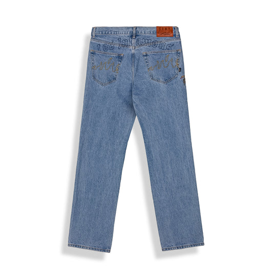 Pantalones Denim The Planet Regular Washed Blue