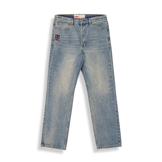Hans Island Regular Denim Washed Dirty Blue Pants