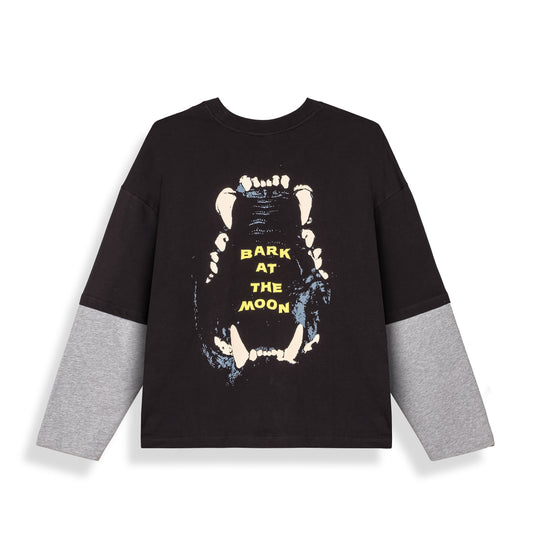 Camiseta De Manga Larga Wild One Layered Black