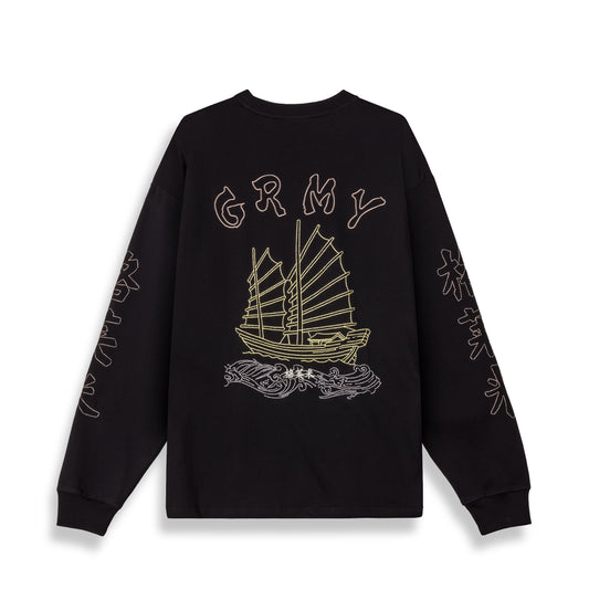 Camiseta De Manga Larga Sampans Black