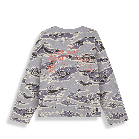 Camiseta De Manga Larga Odd Cutlass Camo Waffle Grey Camo