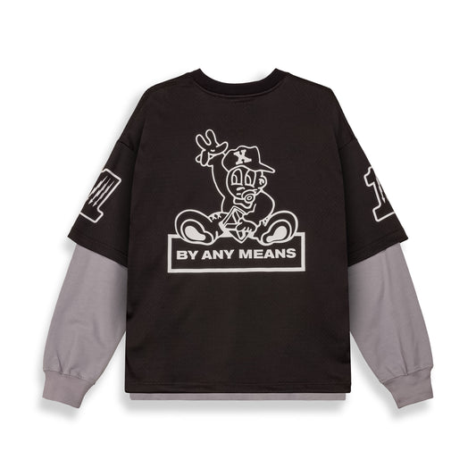 Camiseta De Manga Larga Race War Mesh Black