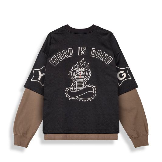 Camiseta De Manga Larga Sho Nuff Long Mesh Black
