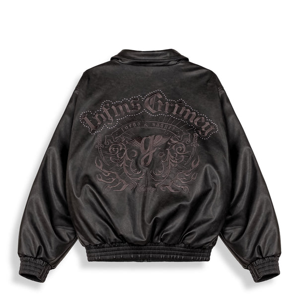 Chaqueta Bomber Chief Watcher Pu Leather Black – Grimey