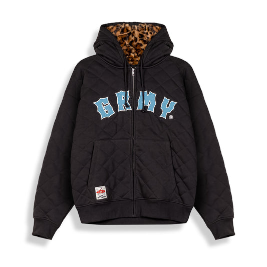 Sudadera The Props Quilted Zip Black