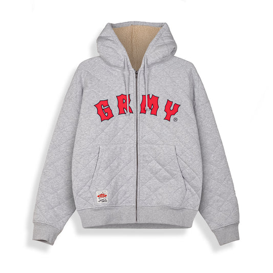 Sudadera The Props Quilted Zip Sport Grey