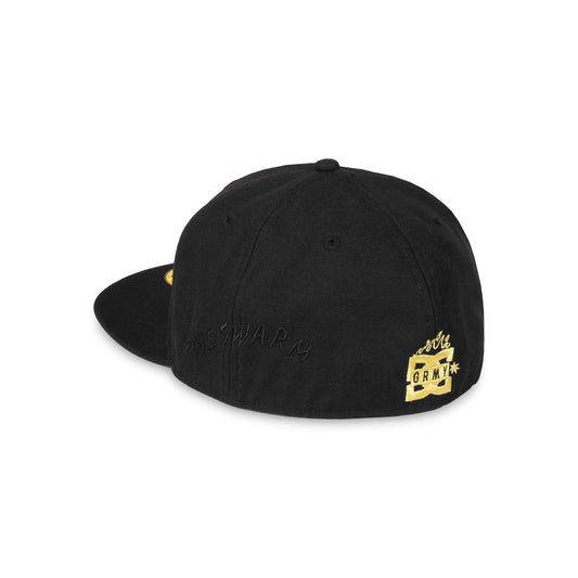 The Swarm Dc Shoes X Grimey Raw Honey Fitted Black Cap