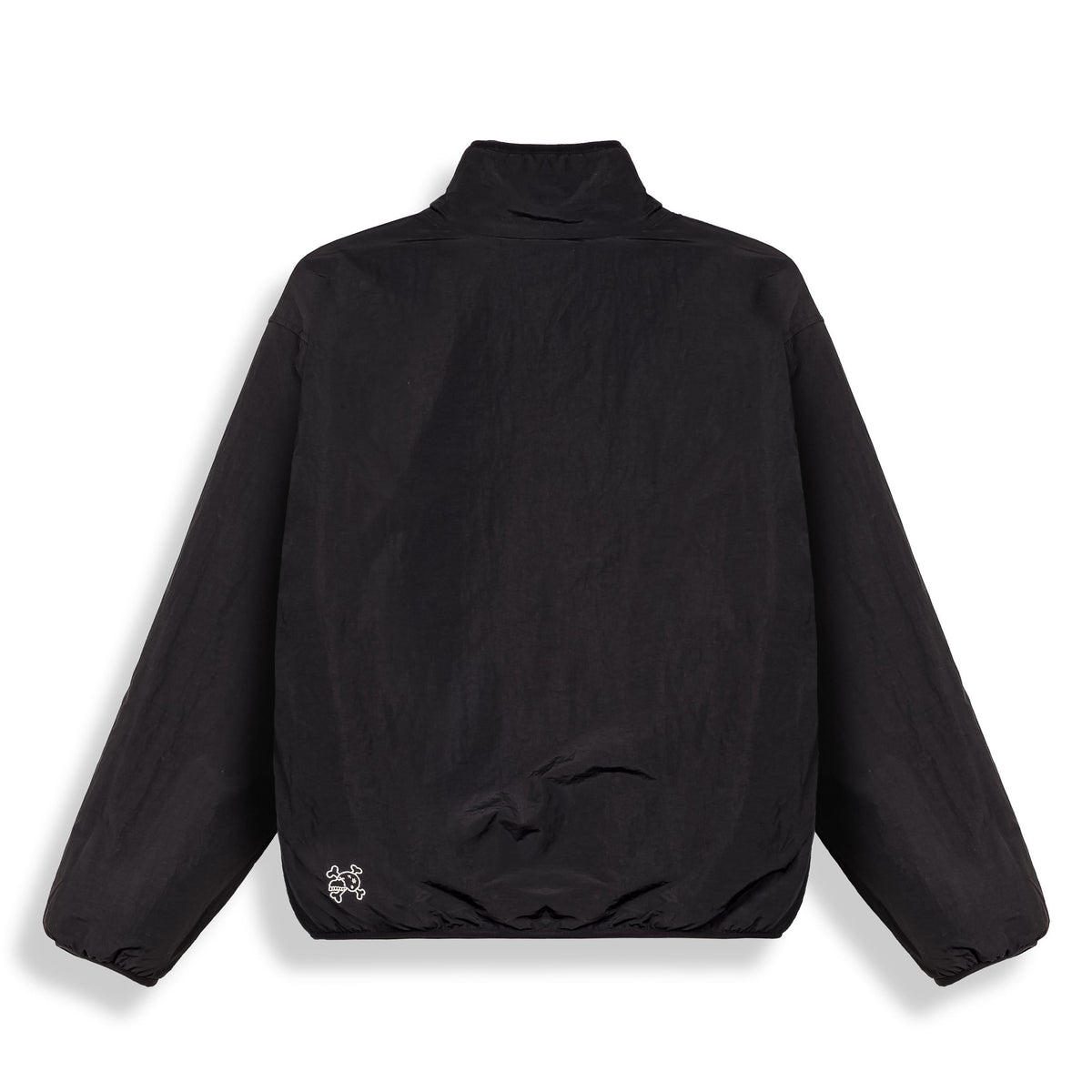 Chaqueta reversible The Props Sherpa en negro de marca Grimey, con interior de felpa y exterior resistente al viento.