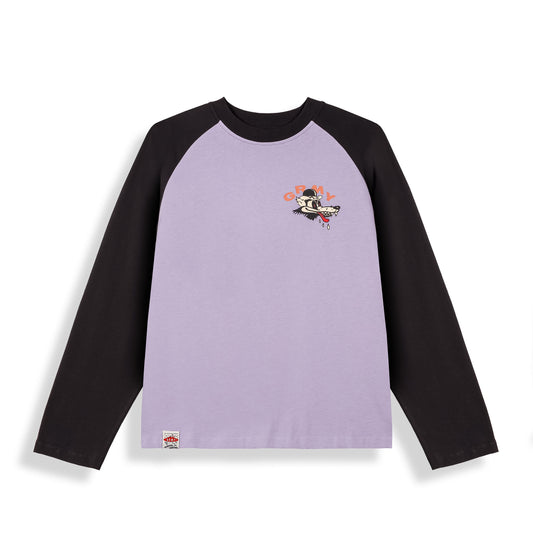 Camiseta De Manga Larga Wild One Raglan Black