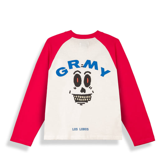 Camiseta De Manga Larga Wild One Raglan Red