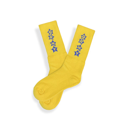 Sternenstaubgelbe Socken