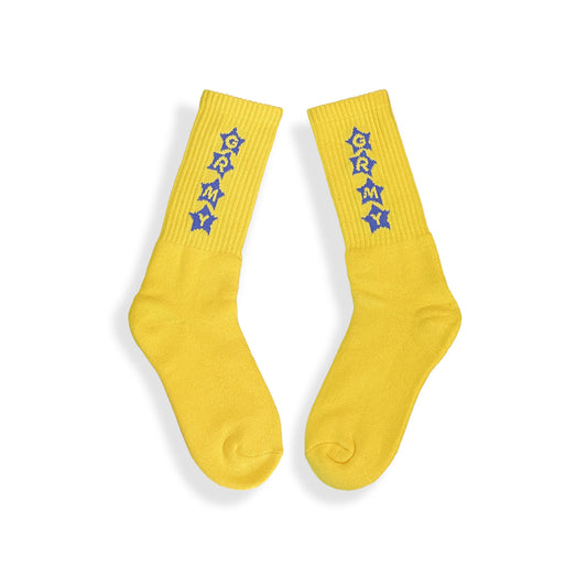 Sternenstaubgelbe Socken