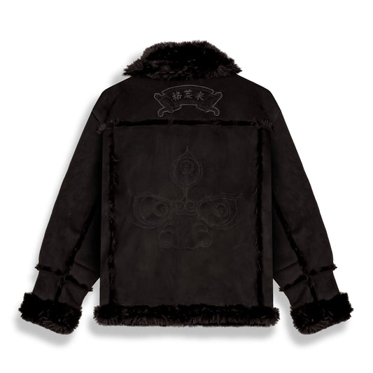 Chaqueta Sampans Suede Sherpa Black