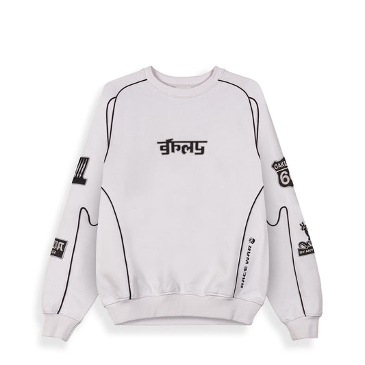 Sudadera Race War Light Grey