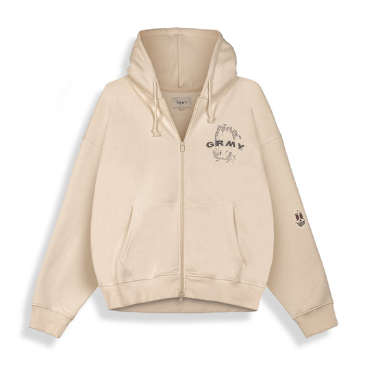Sudadera Wild One Zipper Cream