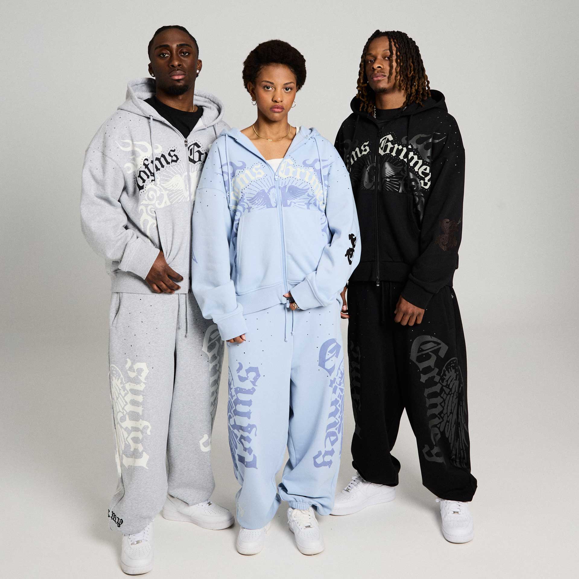 Sudadera Chief Watcher Zipper Light Blue – Grimey