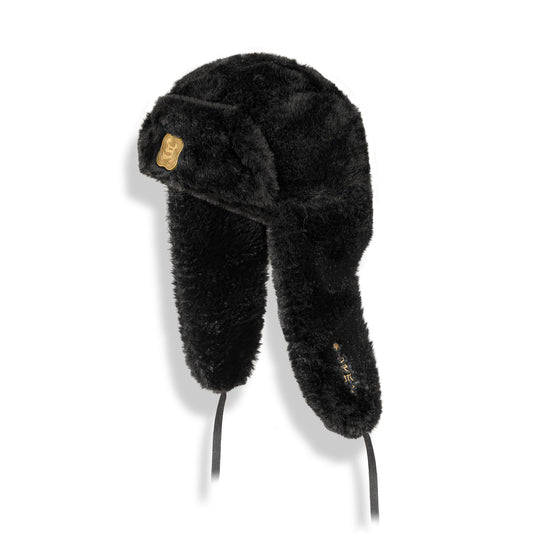 Gorro Hans Island Fur Aviator Black