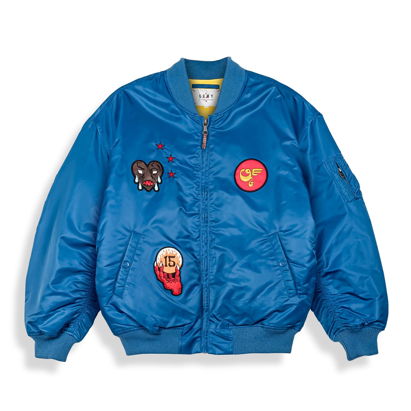 Grimey GLORIFIED Bomber Jacket - Blue | Spring 22 Grimey GLORIFIED Bomber Jacket - Blue | Spring 22