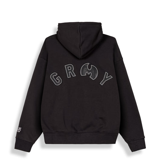 Sudadera Tical X Grimey en color negro, estilo regular, con diseño de la marca Grimey, visible en la imagen.