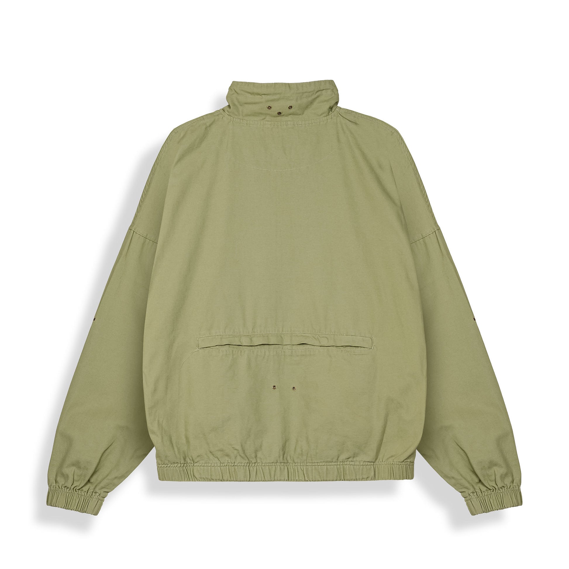 Chaqueta deportiva Grimey "Glorified" en verde, vista frontal con detalles de la temporada primavera 2022.
