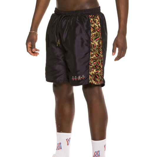 Bermuda Grimey Midnight Chameleon Laufshorts SS19 Schwarz