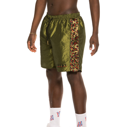 Bermuda Grimey Midnight Chameleon Laufshorts SS19 Grün