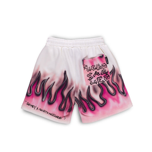 GRMY X SHIRTKINGPHADE Sweatshorts SS20 White