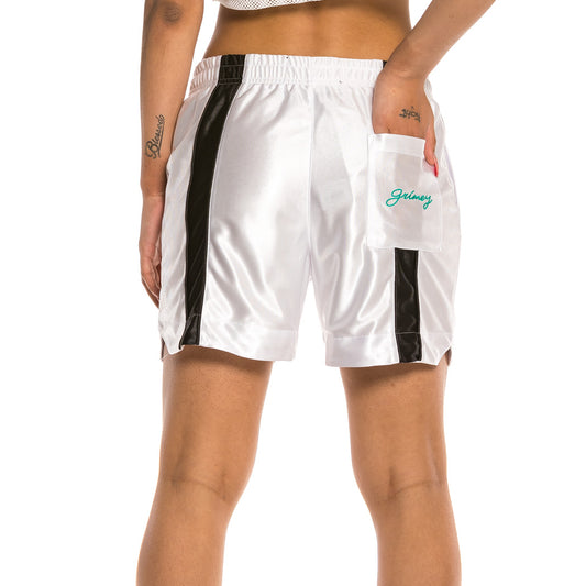 Grimey Acknowledge Unisex Running Shorts SS20 White