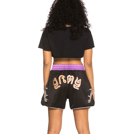 Grimey La Sombra Unisex Boxing Shorts SS19 black