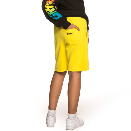 Grimey Laughin Boy Unisex Sweatshorts SS19 Yellow