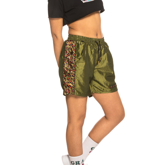 Grimey Midnight Chameleon Unisex Running Shorts SS19 Green