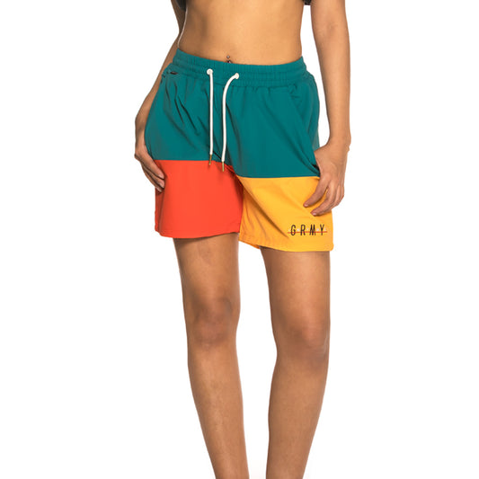 Grimey Midnight Tricolor Unisex Running Shorts SS19 Blue