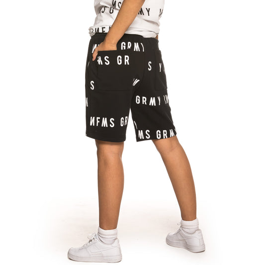 Grimey Sober Heritage Unisex  Sweatshorts SS19 Black
