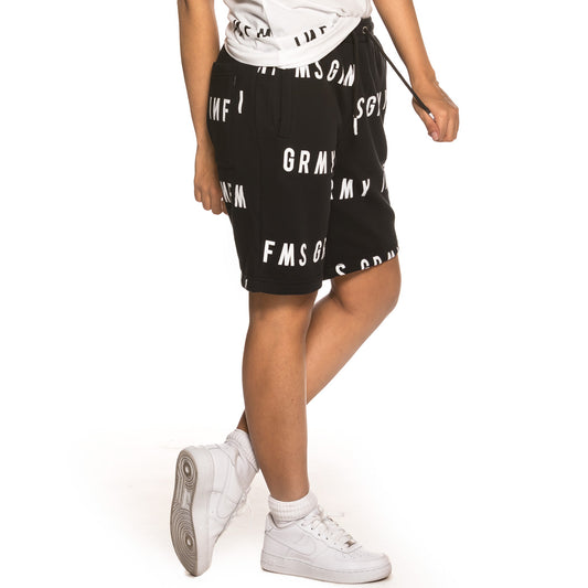 Grimey Sober Heritage Unisex  Sweatshorts SS19 Black