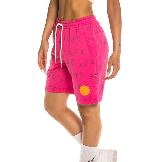 Grimey Urmah Dojo All Over Print Unisex Sweatshorts SS20 Pink