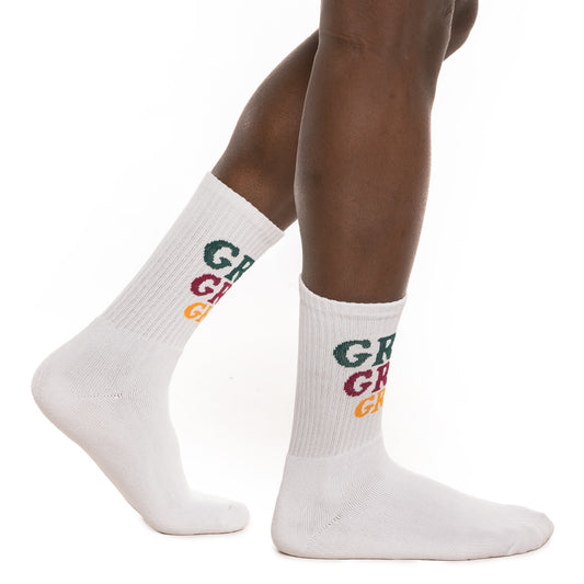 Grimey Wild Child Socks SS19 white