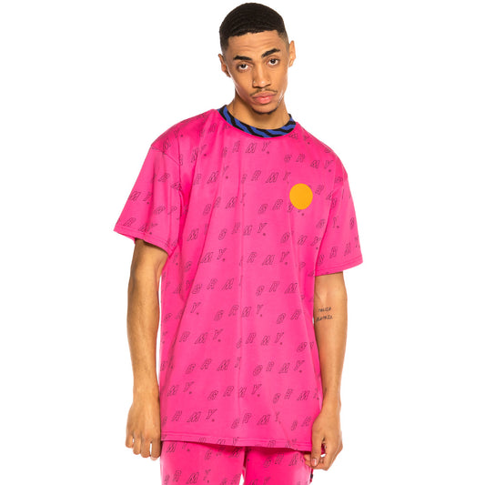 Grimey Urmah Dojo All Over Print Tee SS20 Rosa T-Shirt