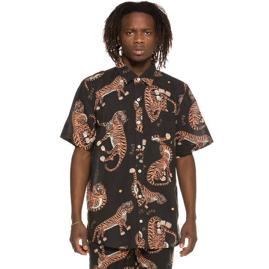 Grimey Transsiberian Button Up shirt SS19 black