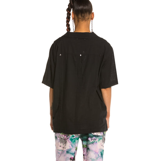 Grimey Yanga Guayabera Unisex Botton up shirt SS20 Black