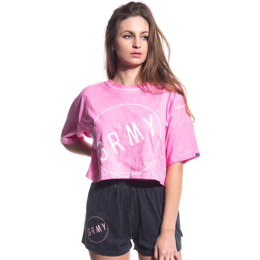 THE INFAMOUS BF CROP TEE SS17 WASHED PINK