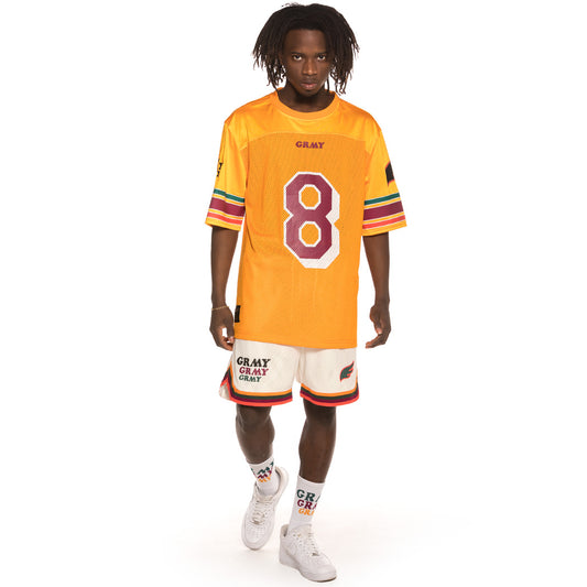 Pack Grimey Football shirt + Short Wild Child SS19 Apricot / White