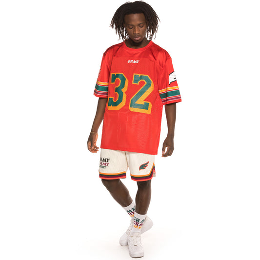 Pack Grimey Football shirt + Short Wild Child SS19 Red / White