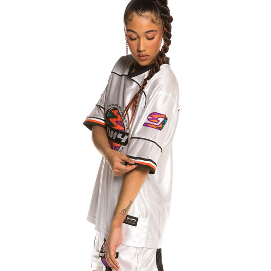 Grimey Acknowledge Unisex Football TeeSS20 White