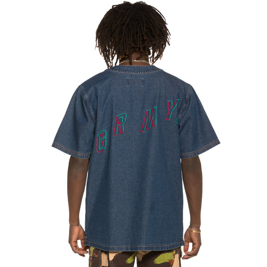 Camiseta Grimey Brick Top Baseball Jersey SS19 Washed Denim