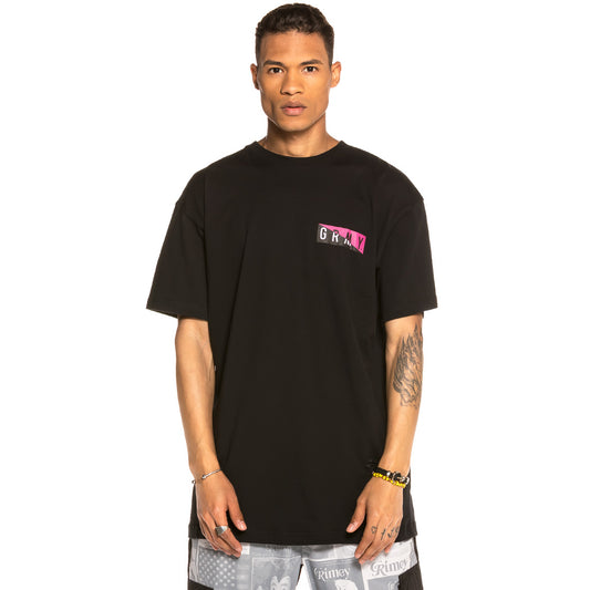 Grimey Kinder von Syrien T-Shirt FW19 Schwarzes T-Shirt