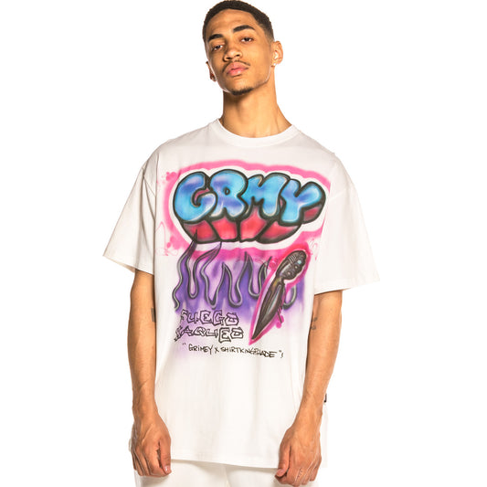 Camiseta Grimey GRMY X SHIRTKINGPHADE Tee SS20 White