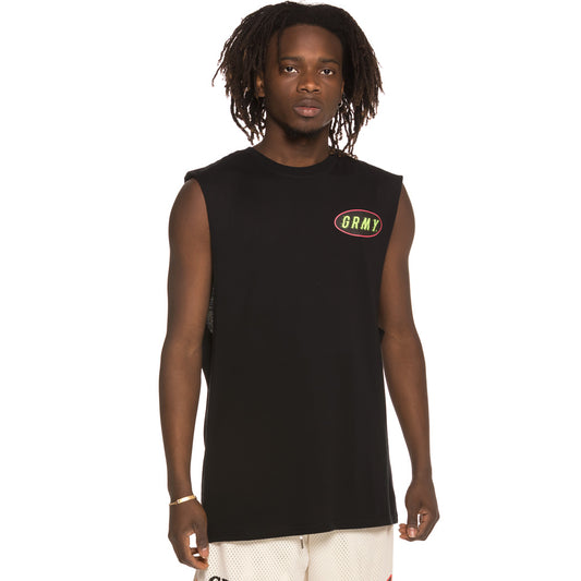 Grimey The Cooky Puss Ärmelloses T-Shirt SS19 Schwarz