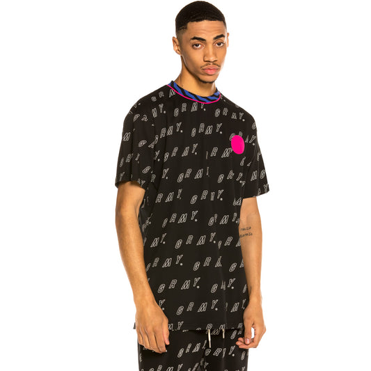 Grimey Urmah Dojo All Over Print Tee SS20 Schwarzes T-Shirt
