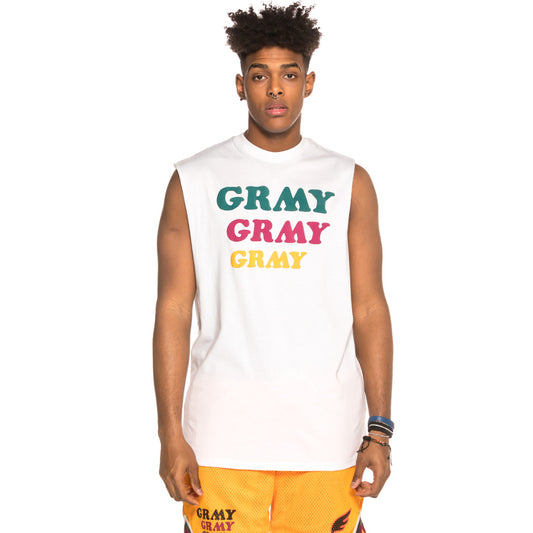 Grimey Wild Child Ärmelloses T-Shirt SS19 Weißes T-Shirt
