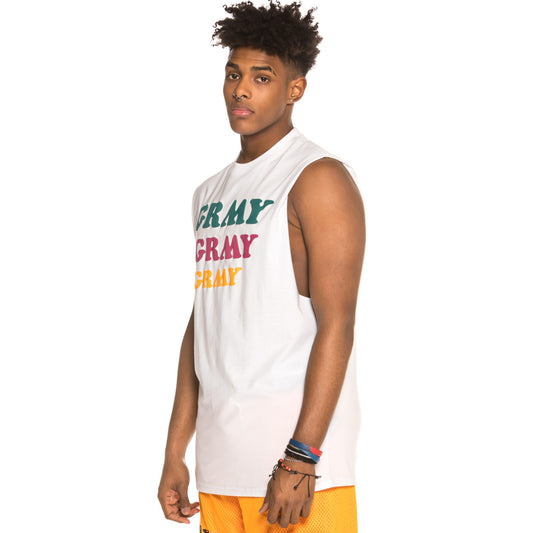 Grimey Wild Child Ärmelloses T-Shirt SS19 Weißes T-Shirt